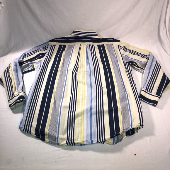 Mens Nautica Small Logo Striped LS Button Up Shirt - Picture 5 of 5